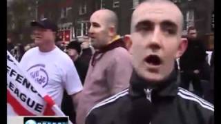 Funny EDL Interview  Incoherent Anger Iraqi law in London Muslamic Infidels [upl. by Gross402]