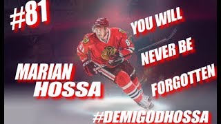 CHICAGO BLACKHAWKS VETERAN WINGER 81 MARIAN HOSSA TRIBUTE [upl. by Derag182]