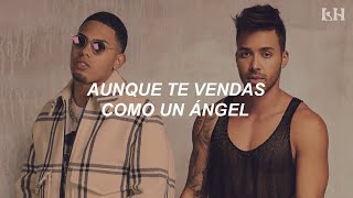 Prince Royce ft Myke Towers  Carita de Inocente REMIX Letra [upl. by Noreg]