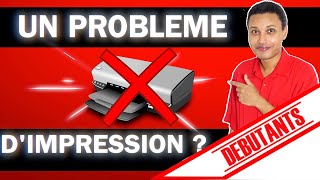 PROBLÈME D’IMPRESSION IMPRIMANTE HP  ASTUCE FACILE ET RAPIDE COURS INFORMATIQUE DEBUTANT [upl. by Auop541]