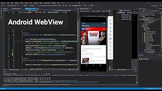 C Android WebView in Visual Studio 2022  Getting Started [upl. by Hanus194]