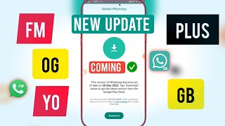 Gb Whatsapp new version Dawnload Fm GB Yo WhatsApp New Update Coming SoonGb whatsapp login problem [upl. by Novahs468]
