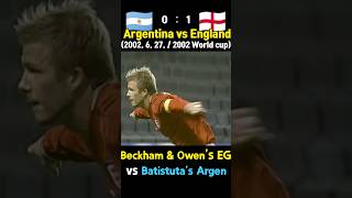 Beckhams England defeated Batistutas Argentina [upl. by Dewar]