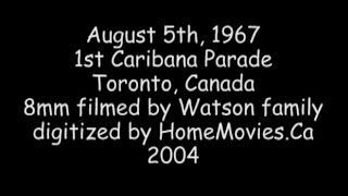 1967 1st Toronto Caribana Carnival Parade Yonge Street  Caribana 67 [upl. by Atiuqahc222]