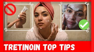 8 KEY TIPS TO KNOW BEFORE STARTING TRETINOIN  Advice for beginners to TretinoinRetinA Retinoids [upl. by Chamkis]