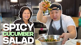 Easy Korean Spicy Cucumber Salad Oimuchim  Mama Cho Series [upl. by Merry184]