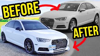 Building an Audi A4 B9 in 10 minutes like THROTL [upl. by Guntar]