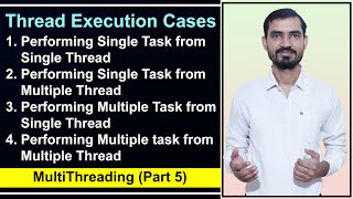 Multithreading in Java  Different cases of Executing Threads in Java by Deepak Hindi [upl. by Ellehcen]