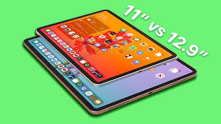 iPad Pro 11quot vs 129quot 201820202021  INDEPTH Size Comparison [upl. by Yniffit]