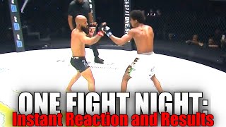 ONE Fight Night Demetrious Johnson vs Adriano Moraes 3 Reaction and Results [upl. by Katharyn]