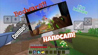 Hive bedwars  Hive Bedwars combo and Handcam [upl. by Nomled]