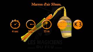 Feu dartifice  Marron dair 50mm [upl. by Beverlee]