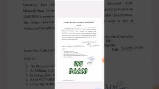 VBU BA LLB LLB  Admit Card [upl. by Goulette]