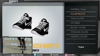 NBA 2K22 Next Gen Shoe Creator  Nike Kobe 6 quotMambacita Sweet 16quot [upl. by Eerahs552]