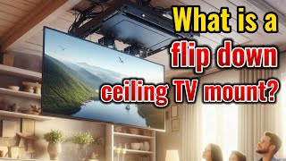 What is a flip down ceiling tv mount [upl. by Photima50]