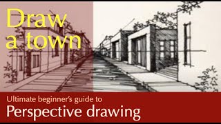 Perspective Drawing  Draw a street and buildings in 1 point perspective shorts [upl. by Hnahc]