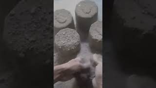 Grainy texture sand cement with stone mixed dry floor crumbling asmr shorts short [upl. by Elboa]