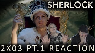 Sherlock 2X03 REICHENBACH FALL PT1 reaction [upl. by Ttcos]