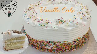 Vanilla Cake Recipe  1 kg Vanilla Cake  Lamees vlogs [upl. by Auqenaj736]