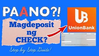 PAANO MAGDEPOSIT NG CHECK SA UNION BANK APP HOW TO DEPOSIT CHECK MYRA MICA [upl. by Moureaux844]