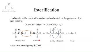 Carboxylic Acids and Esterification GCSE IB SL and A level Chemistry [upl. by Whyte]