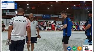 Petanque European Championship 2024 Men Doube Lacroix France vs Suede [upl. by Tunk550]