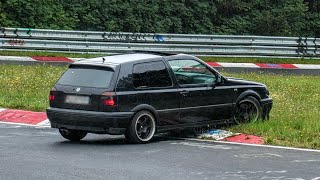 NÜRBURGRING Drifts Fails amp Spins 2772024 Nordschleife Greenhell Touristenfahrten [upl. by Nettie]