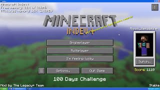 Minecraft Indev  Surviving 100 Days Challenge  Days 12 [upl. by Yddeg795]