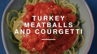 Eat Healthy On A Budget  Turkey Meatballs w Courgetti  Madeleine Shaw  Wild Dish [upl. by Acirema]