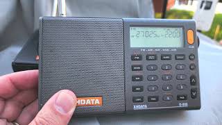 XHDATA VS Sihuadon D808 Shortwave receivers on CB band tuning around [upl. by Selmner243]