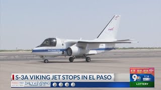 S3A Viking jet stops in El Paso [upl. by Auqemahs]