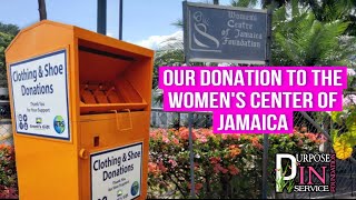 OUR DONATION TO THE WOMEN’S CENTER OF JAMAICA [upl. by Ertemed]