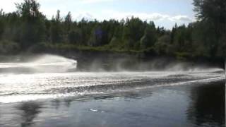 Wake Boarding Behind Airboat [upl. by Nador112]