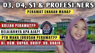 BEDANYA KULIAH PERAWAT D3 D4 dan S1  PROFESI NERS PTN [upl. by Uolyram]