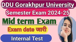 DDUMid Term ExamExam date जारी1st3rd amp 5th SemesterALL UG PG Courses [upl. by Adran23]