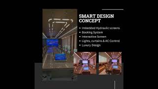 Smart Meeting Room Solution with Hydraulic Screens impeded in the Meeting Room Table [upl. by Beichner73]