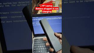 Battery plugged in not charging HP Laptop Battery not charging Battery problem kayse solve kare [upl. by Derinna395]