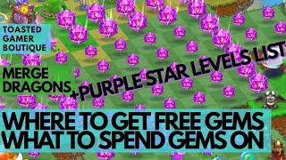 Merge Dragons How To Get FREE GEMS amp What To Spend Gems On ☆☆☆ [upl. by Martynne]