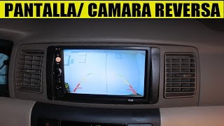 Instalacion completa de camara reversa y estereo con pantalla detallado [upl. by Prent]