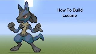 Minecraft Tutorial  Lucario Pokemon [upl. by Leibarg]