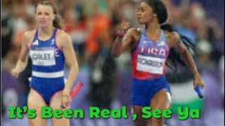 Shacarri Richardson “SEE YA “Wins Gold in RELAY [upl. by Daffi]