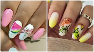 Nail Art Designs ❤️💅 Compilation For Beginners  Simple Nails Art Ideas 2024 Cute Nails 💖 [upl. by Wolfgram]