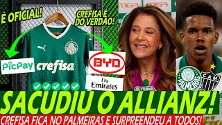 CREFISA FICA no PALMEIRAS Leila COMEMORA Verdão na EUROPA escalação [upl. by Adeirf]