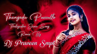 THANGEDU PUVVULLO THELIYADHE JANU 2K24 FOLK SONG MIX DJ PRAVEEN SMPT [upl. by Cima717]