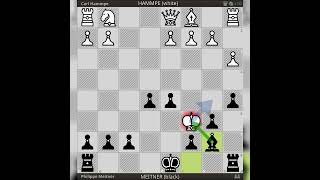 Carl Hammpe vs Philippe Meitner  1870’s Chess [upl. by Shani]