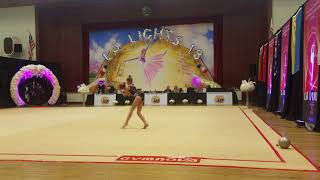 Denysenko Viktoriia Ukraine  1200  Ball  Level 10 Junior  LA Lights 2018 [upl. by Woermer339]