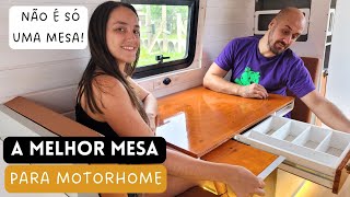 Mesa de jantar e escritório no motorhome com muito espaço extra – T5 Ep36 [upl. by Hniv727]