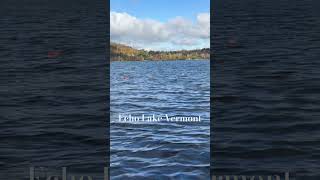 vermont travelblogger newengland nature lake fall autumn lake peaceful wildlife subscribe [upl. by Lyndel]