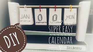 DIY FLIP CALENDAR 📅 HOW TO MAKE EASY CALENDAR [upl. by Methuselah]