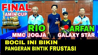 Final Rio Mmc Pangeran Bintik vs Arfan Galaxy Star 🏓 Final Amin Cup 2023 [upl. by Pendergast144]